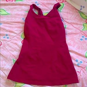 Red/maroon colored lulu tank size 4